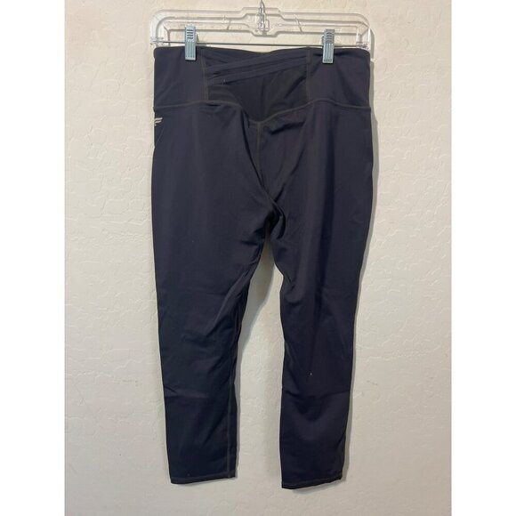 Fabletics Women Sz M Grey Stretch Leggings Mesh Carry Pouch - Picture 3 of 7